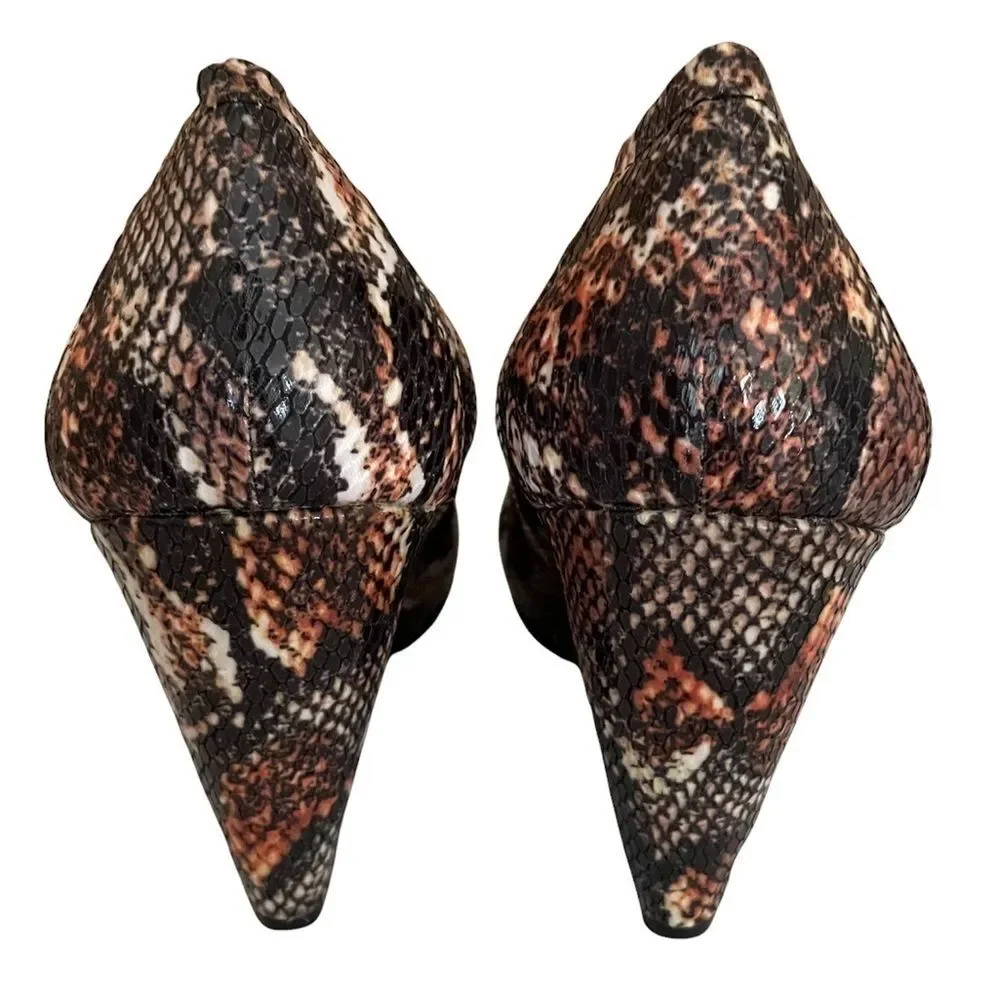 Marco Santi Verona Snakeskin Wedges Size 9.5
